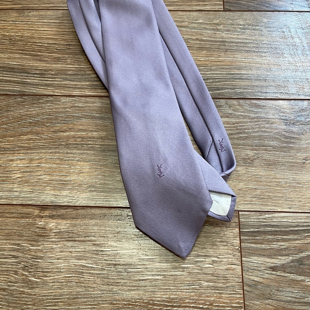 Yves Saint Laurent Purple Tie